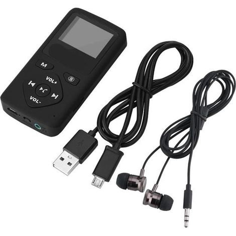 Récepteur Radio Portable DAB/DAB+ - Lecteur MP3 - Bluetooth 4.0 - Écran LCD 1,8 pouces