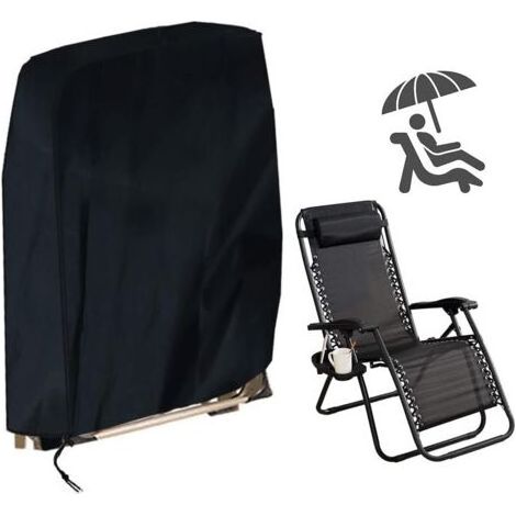 Housse de protection pour chaise longue pliante – Tissu Oxford 210D imperméable – Anti-UV et anti-poussière – Dimensions 96x85cm (1/5)