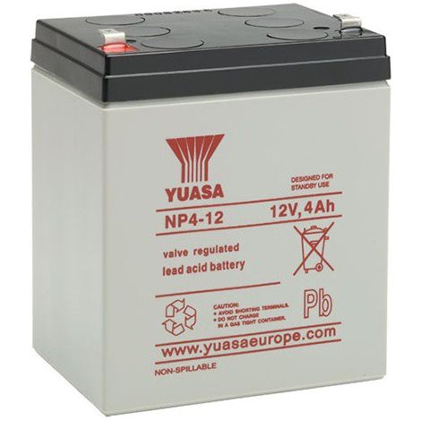 Batterie plomb étanche NP4-12 Yuasa 12V 4ah (1/2)