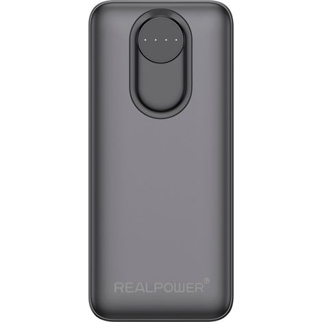 RealPower  Powerbank 20.000 mAh Quick Charge, USB PD   Schwarz