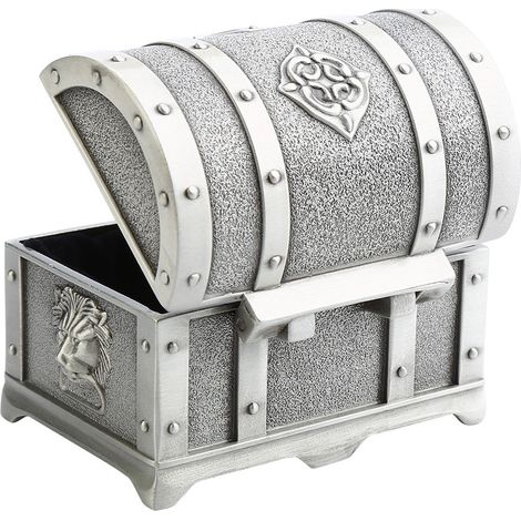 Coffret Pirate Antique en Métal pour Bijoux et Cadeaux d'Anniversaire (1/5)