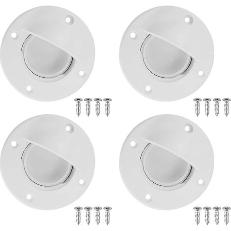 Lot de 2 universel blanc Nylon Marine Bateau Transom Deck support de fixation Drain Scupper vanne Vis bouchon Bung Stopper de rechange (1/5)