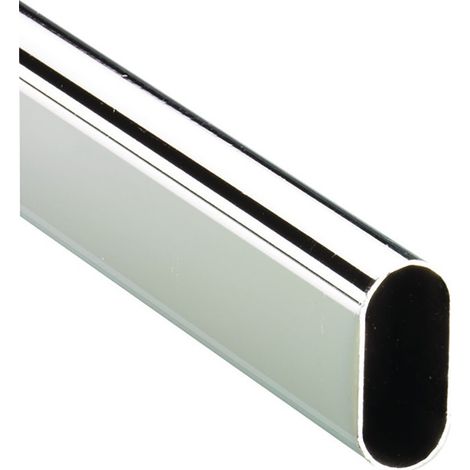 Tubo mobile ovale, acciaio cromato, 2000 mm HETTICH