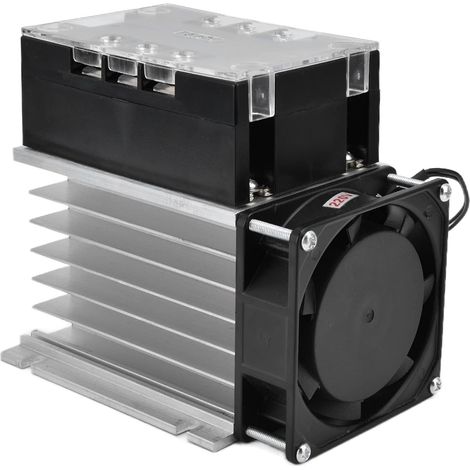 Solid State Regulator, AC380V Three Phase Thyristor Temperature Voltage Dimming Control Equipment (TSR-80WA-H, with radiator) (1/5)