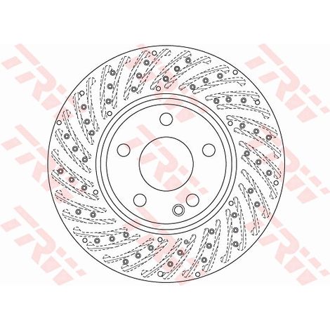 DISQUE DE FREIN AVANT DF6262S TRW (1/2)