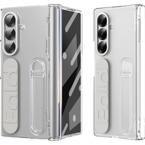 Custodia con maniglia e supporto per Samsung Galaxy Z Fold7 - trasparente (1/5)