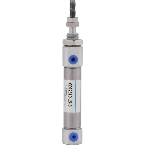 Vérin Pneumatique Miniature en Acier Inoxydable 15mm - Pression Max 1Mpa (1/5)