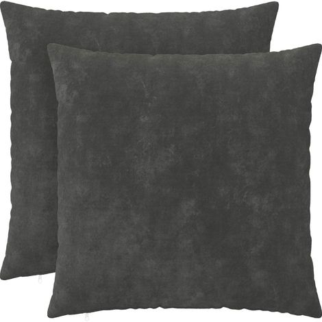 Kissenbezug 2 pcs HEERLEN Anthrazit 65 x 65 cm vidaXL