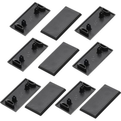 10Pcs 2040 Fente en V 4,2mm Trou Diamètre Eu Standard Aluminium Embout de Profil 20X40mm Abs Aluminium Bouchon D'Extrusion pour Imprimante 3D, Cnc (1/5)