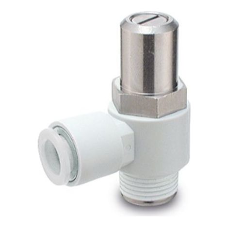 Régulateur de débit SMC AS, G 1/4, R1/4pouce ( Prix pour 1 )