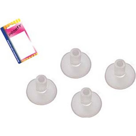 12BL VENTOSE TRASPARENTI CON GAMBO IN BLISTER - mm.20, in bl.4 pz.