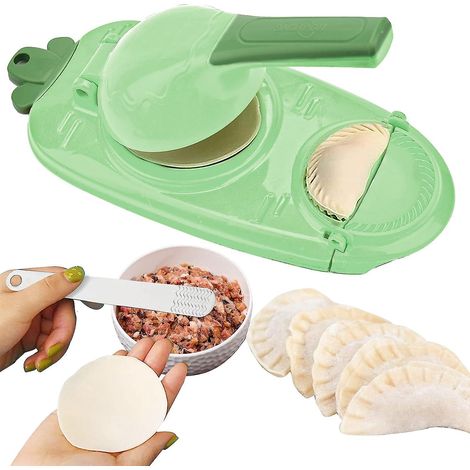 vert-fabricant De Presse Tortilla 2 En 1, Fabricant De Moules Manuels Pour Emballage De Boulettes Presse Pte Empanadas Et Boulettes gadget De (1/5)