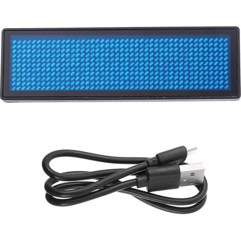 Badge LED Personnalisé avec Texte Lumineux - Porte Nom pour Événements Professionnels - Cordon de Sécurité pour Accès Rapide - Prenom LED pour Personnel et Invités (1/5)