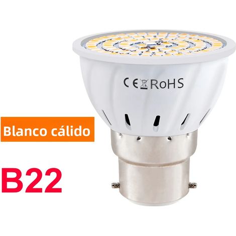 Ampoule LED spot de plafond 220 V, blanc chaud, 80 LED B22, lampe à économie d'énergie (1/5)