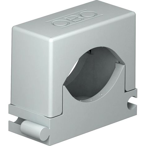 OBO Bettermann Reihen-Druck-Schelle 6-13mm Polyamid lichtgrau RAL 7035, 100 Stück, 2250136