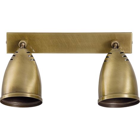 Schwenkbare Landhaus Wandlampe Bronze Hell