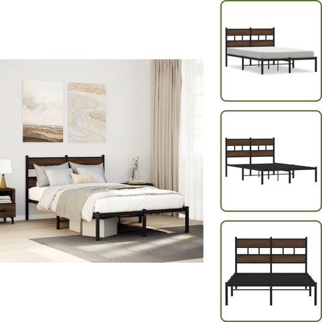 Cadre de lit sans matelas avec tête de lit 120x200 cm - Cadre De Lit - Cadres De Lit - Lit Double - Lit (1/5)