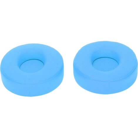 2 coussinets d'oreille élastiques pour casque SoloPro sans fil, housses de remplacement bleu clair (1/5)