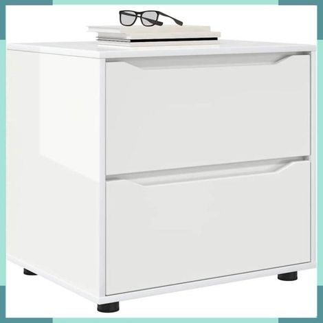 888831 Armoire de rangement Blanc brillant 60 x 48 x 57 cm (1/5)