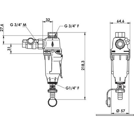 Filtre Aquacal 600 MAG - Merkur (1/4)