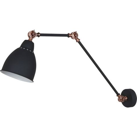 Italux Sonny applique industriale nero/rame E27 75cm