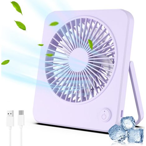 Mini tragbarer Plug-in-Tischventilator, USB-betrieben, 3 Geschwindigkeiten, einstellbarer Winkel, leise, leistungsstarke Belüftung, kleiner Reiseventilator.