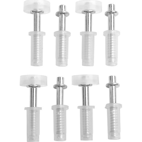 Kit de quincaillerie pour portes pliantes (4 pièces) : roulettes de guidage supérieures, charnières pivotantes supérieures, pour placards, celliers et buanderies. (1/5)