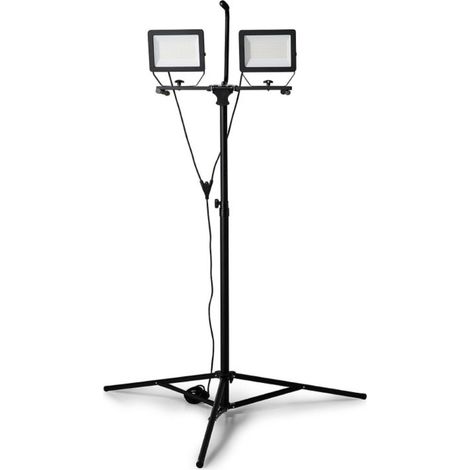 Spot LED sur trépied MINOS 2x100W 17 000 lumens IP65 extérieur - VELAMP - ST755NG (1/5)