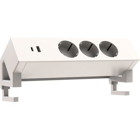 Bloc multiprises de bureau - Blanc