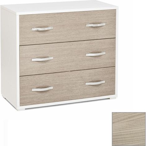 Como' avec caisson avant blanc Elm 3 tiroirs 91x45xH 81 (1/5)