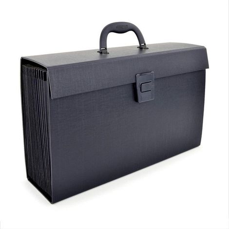 Trieur - Valisette - Classement - 19 compartiments - Noir - Format A4+ - Rapesco (1/5)