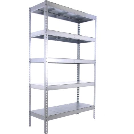 Estantería metálica sin tornillos SIMONRACK de 5 estantes (200x150x45cm) GALVANIZADO (1/5)