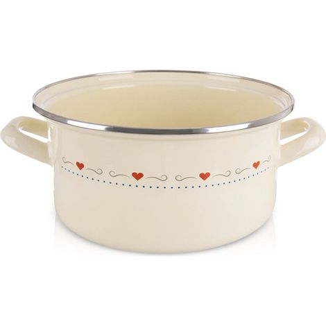 Olla esmaltada color crema tonca 24 cm 4 l