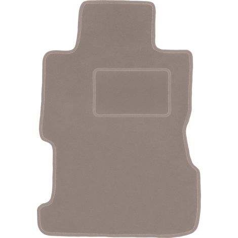 Alfombrilla de terciopelo para el conductor para: Honda Civic VII sedán (2001-2005) beige