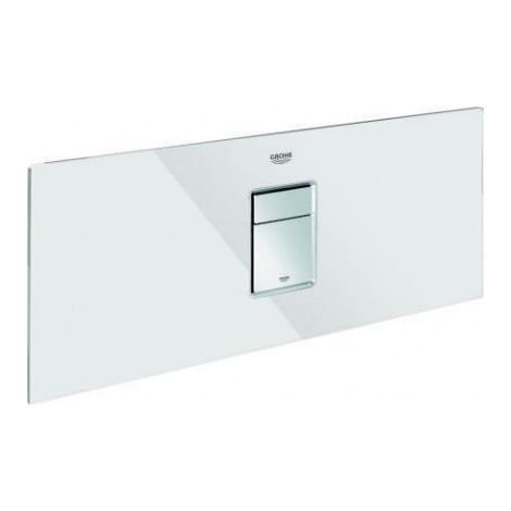 Plaque de couverture 42481 avec bouton-poussoir pour module en verre Rapid SL blanc lune (1/4)
