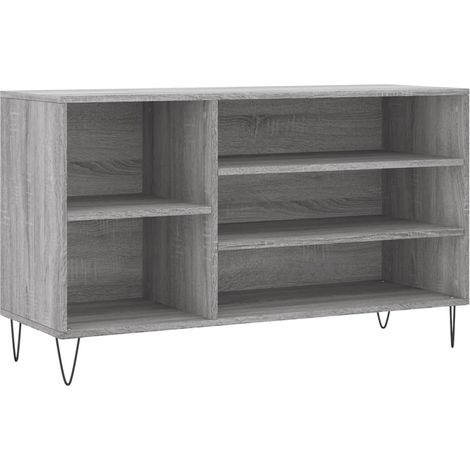 Maison Exclusive - Scarpiera Grigio Sonoma 102x36x60 cm in Legno Multistrato