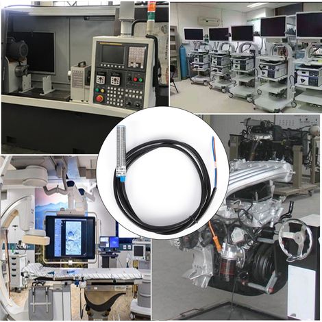 Näherungsschalter mit induktivem Sensor, klein, magnetisch, Metall, langes Gehäuse, DC 0–35 V, normalerweise offen (1/5)