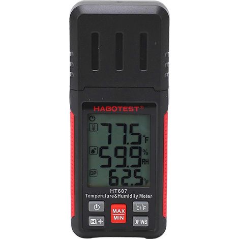Digitales Temperatur- und Feuchtigkeitsmessgerät, hochpräzises elektronisches Thermometer-Hygrometer-Monitor