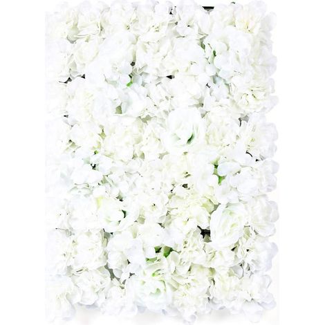 Set mit 20 künstlichen Blumenwandpaneelen, 60 x 40 cm, großes Wandpaneel für Partys, Heimdekoration, Hochzeiten usw.