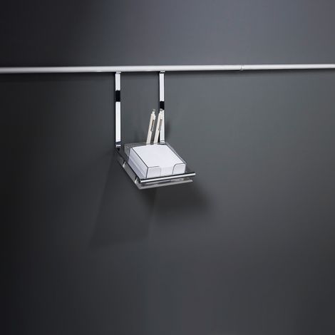 Kesseböhmer Linero 2000 Schreibsethalter mit Zettelblock u. 2 Kugelschreiber Edelstahloptik (1/3)