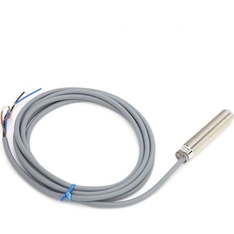 BERM Näherungsschalter, zylindrisch, 3-adrig, PNP-Sensor, normalerweise geschlossen, 10–30 V DC (1/5)