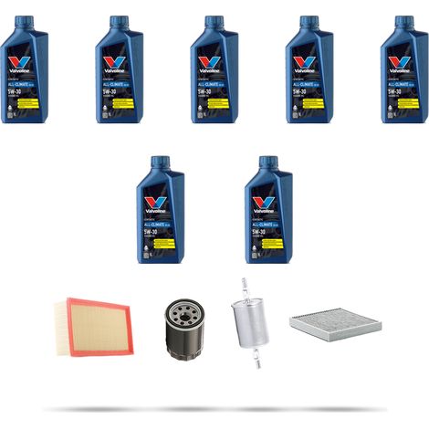 Kit tagliando 4 FILTRI e 7L OLIO compatibile con Jaguar S-Type (X200) 3.0 V6 175kw dal 1999 (1/5)
