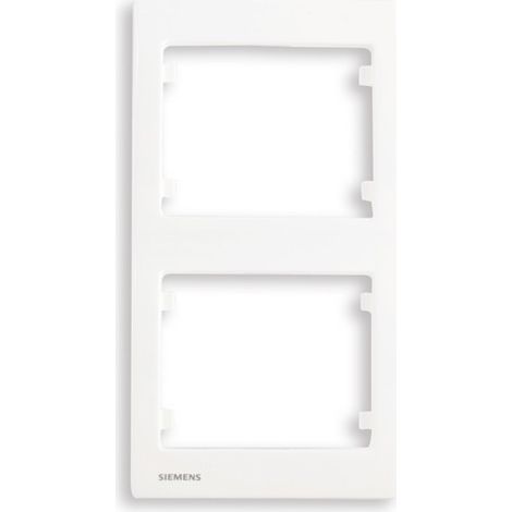 SIEMENS DELTA IRIS PLAQUE DOUBLE VERTICALE BLANC SIE266528 (1/3)