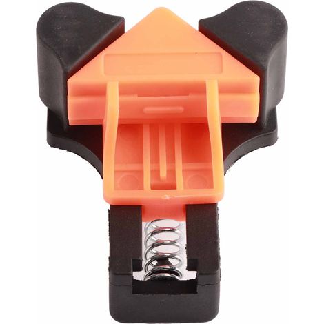 Lot de 4 pinces d'angle pour menuiserie 90 45 120° avec accessoires 45 et 120°, serre-joint de coin en plastique et fer (1/5)
