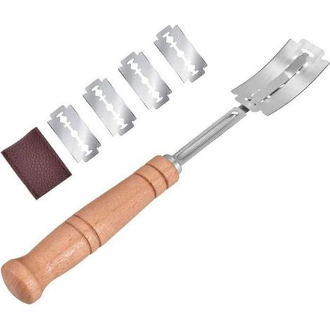 Couteau à Pain Lame Boulanger Acier Inoxydable Lames Couper Le GâTeau Au Fromage 5 Lames + 1 Set De Couteaux (1/5)
