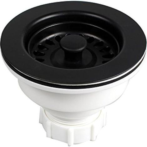 - Bride (114 mm) pour bonde avec panier d'évacuation de 3,8 cm - Pour évier de cuisine (1/5)