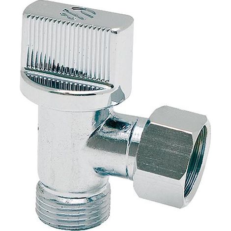 Robinet équerre sphérique 12x17, chromé (1/2)