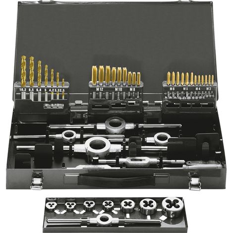 EXACT Black Edition Assortiment de tarauds STM15S M3-M12 HSS Spibo TiN - 10731BE (1/4)