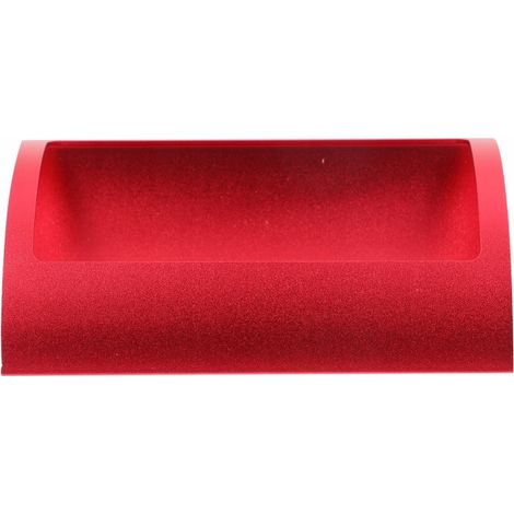 Porta biglietti da visita in metallo per ufficio, rosso (1/4)