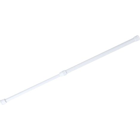 Tringle à ressort réglable extensible pour douche, rideau, placard, fenêtre, barre de tension en acier, sans perçage, 1 pièce, taille ajustable. (1/5)